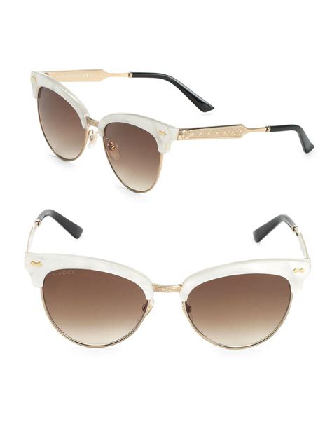 gucci mother of pearl sunglasses|Rectangular.